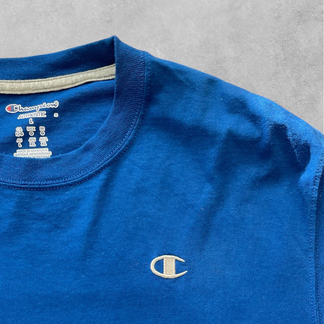Champion chest logo blue T-shirt