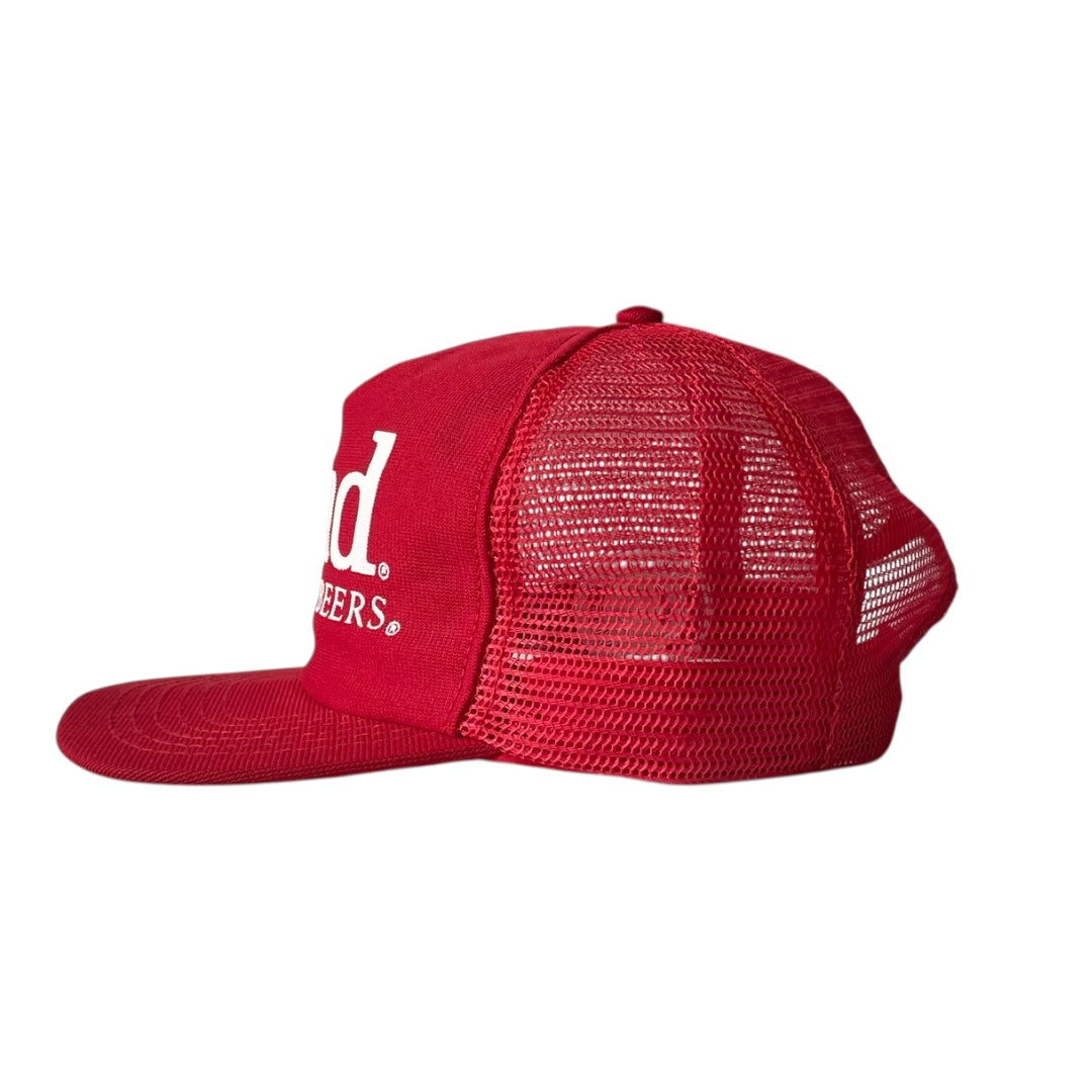 Bud trucker cap red