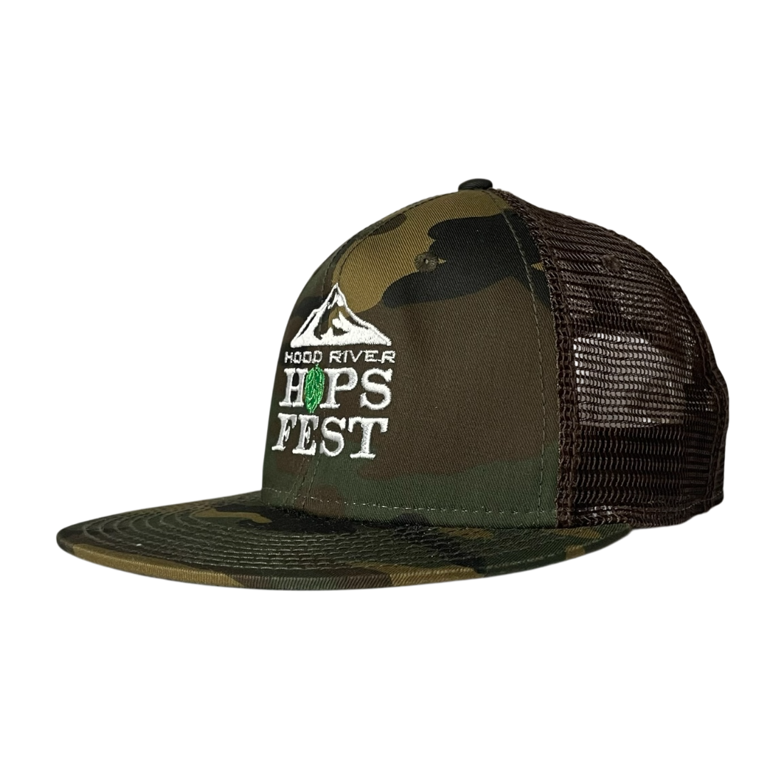 Hood river hops fest trucker cap