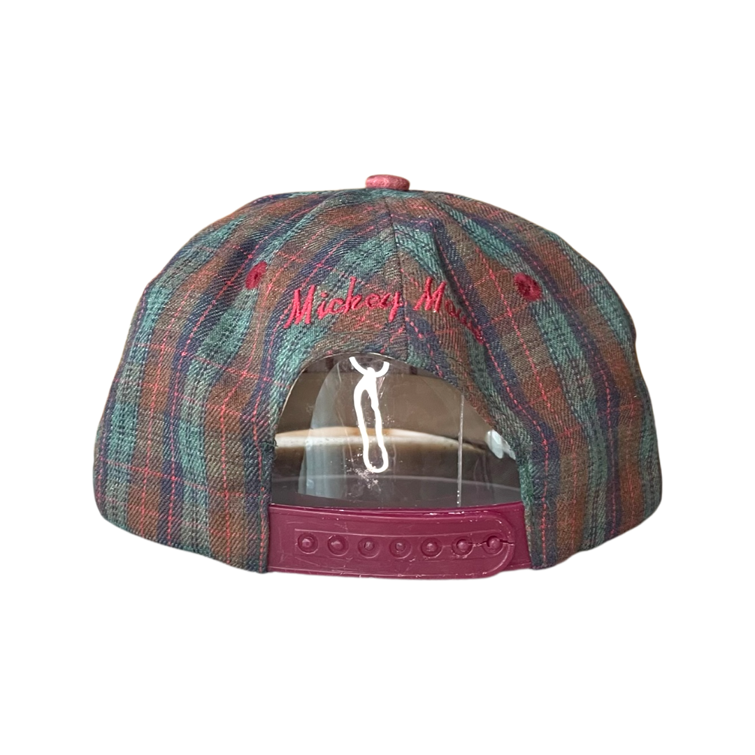 Disney Mickey mouse plaid cap