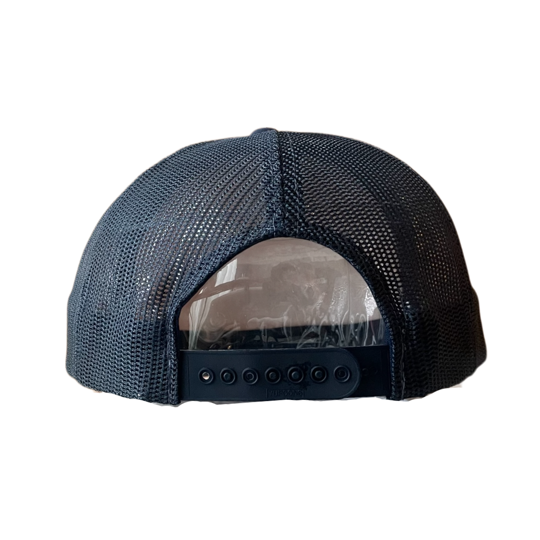 Pulaski company trucker white blue