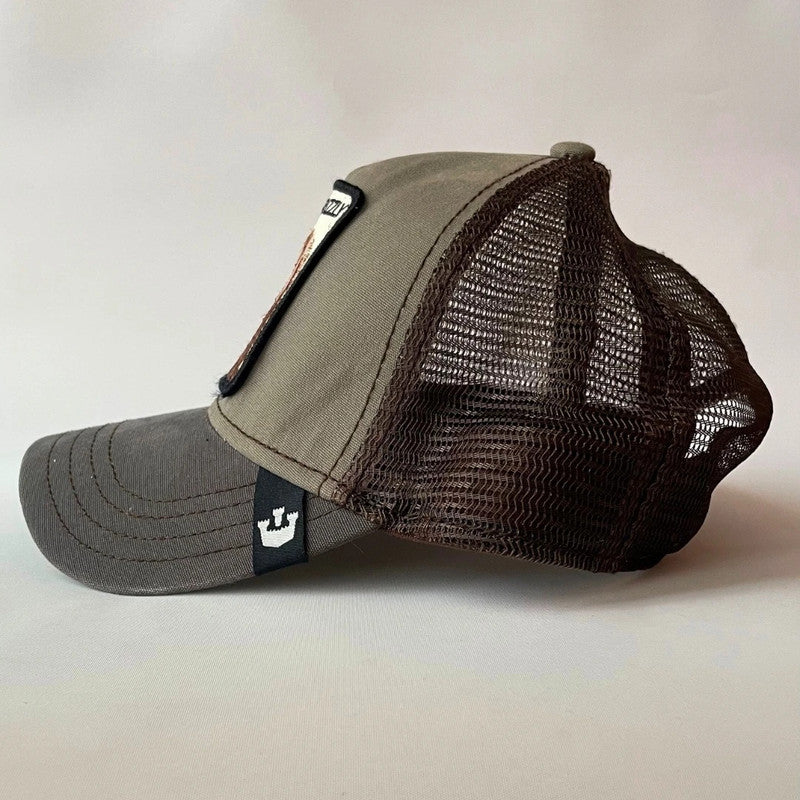 grizzly trucker cap