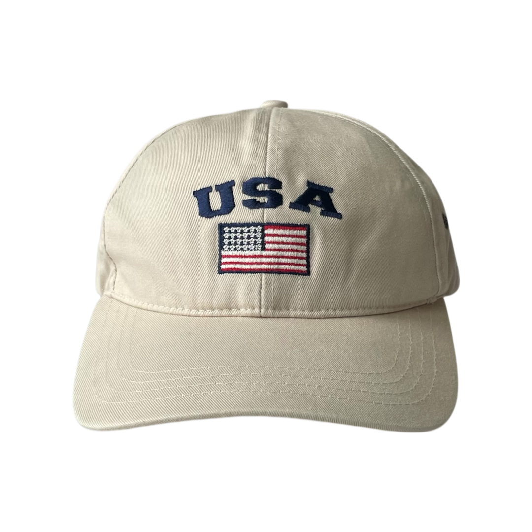 USA flag logo cap