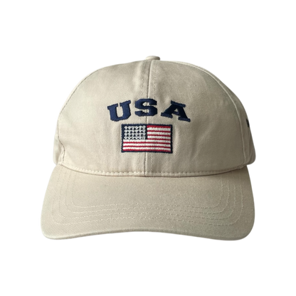 USA flag logo cap