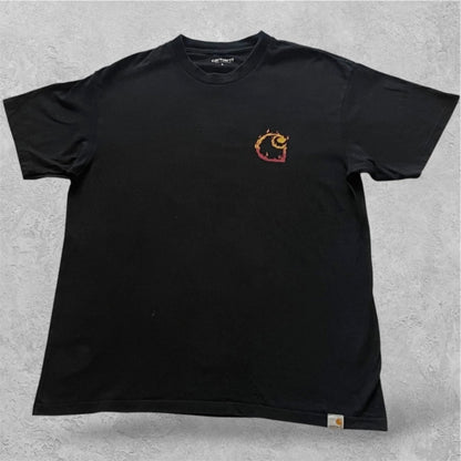 Carhartt flaming chest logo t shirt