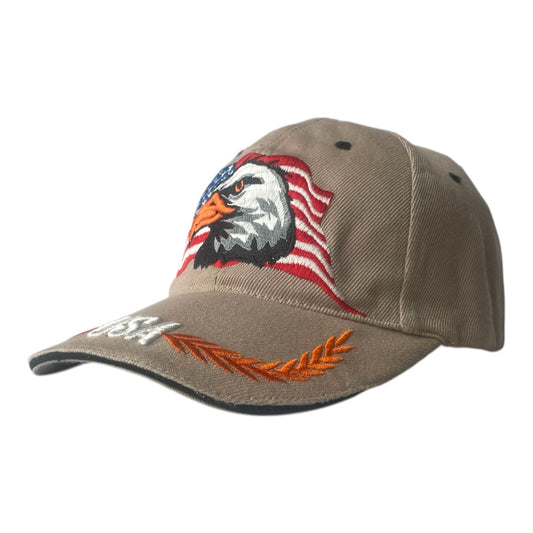 usa eagle brown cap