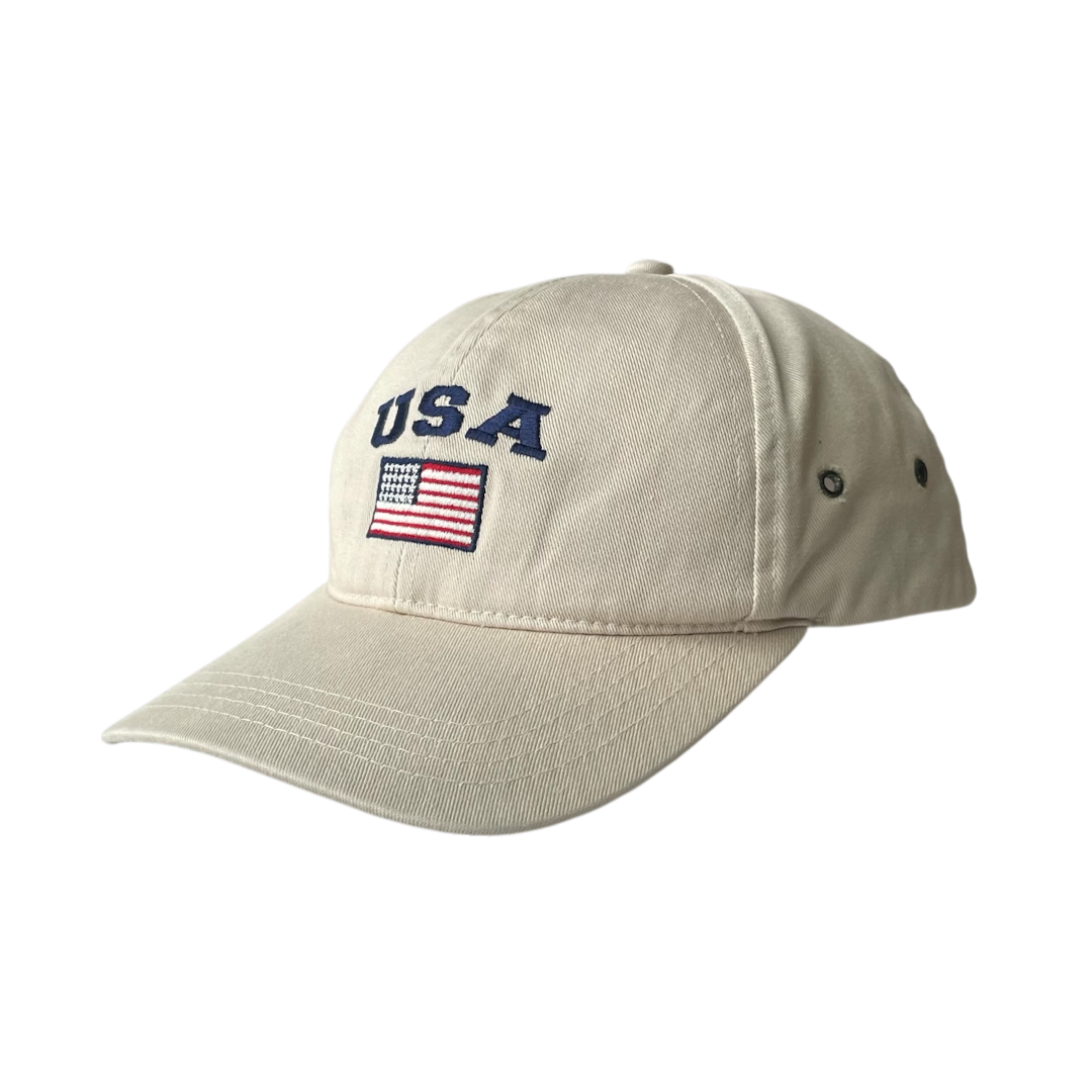 USA flag logo cap