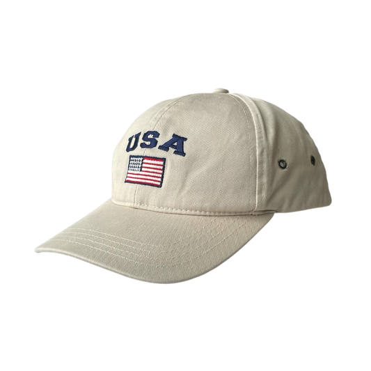 USA flag logo cap