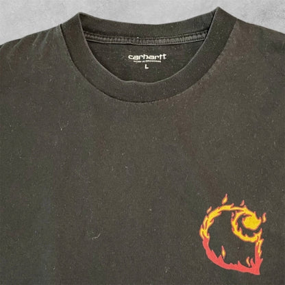 Carhartt flaming chest logo t shirt