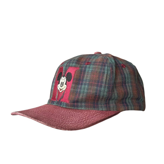 Mickey mouse plaid cap