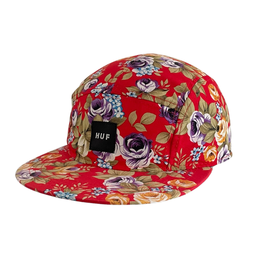 HUF box logo cap floral