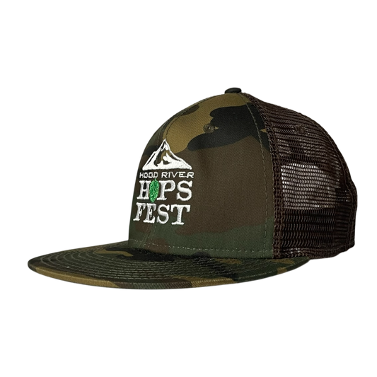 Hood river hops fest trucker cap