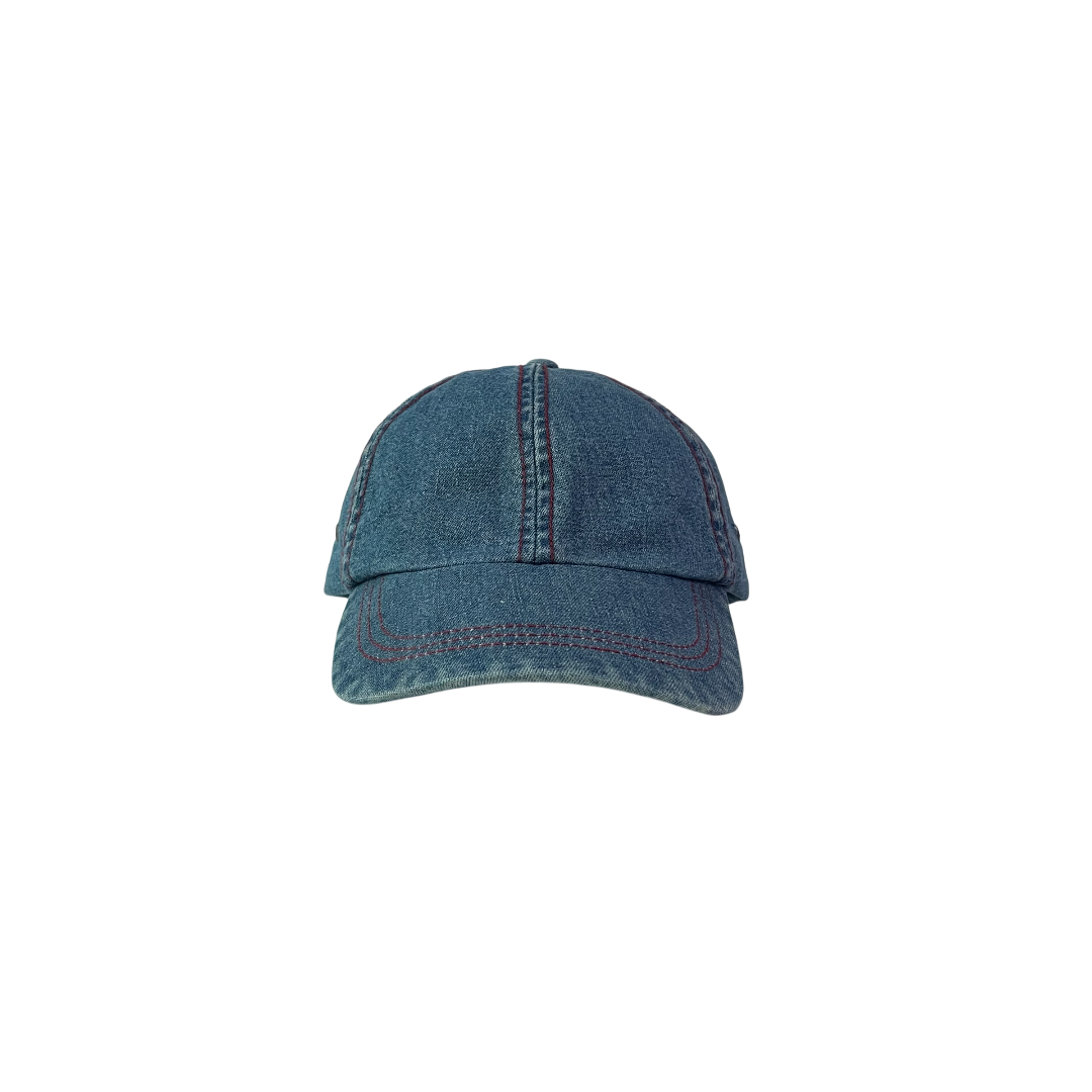 Denim dad cap