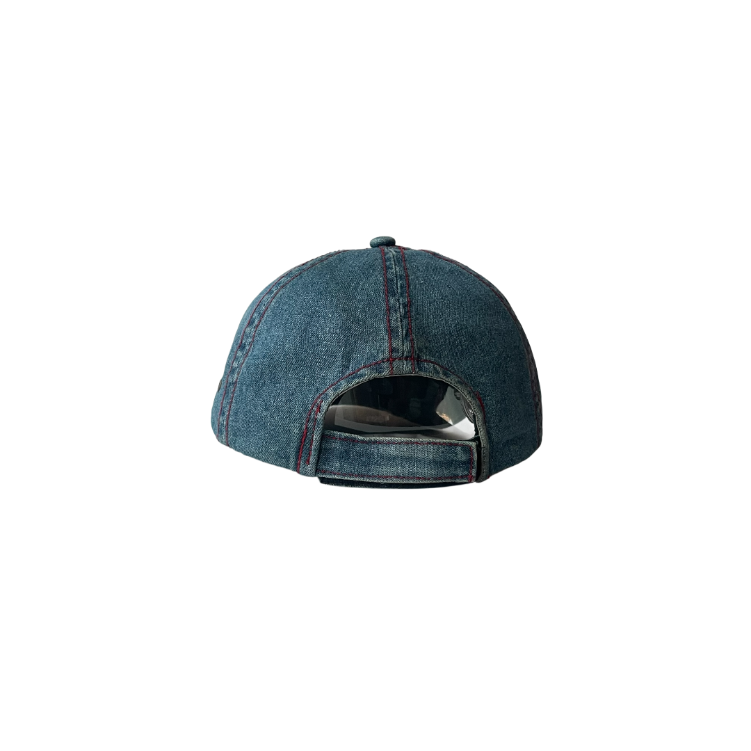 Denim dad cap