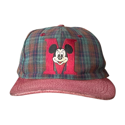 Mickey mouse plaid cap
