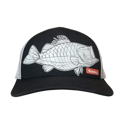 Simms fishing trucker cap