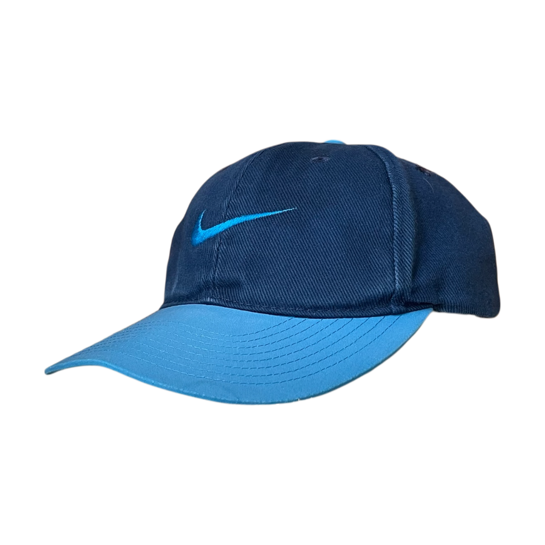 Vintage nike cap blue swoosh kids