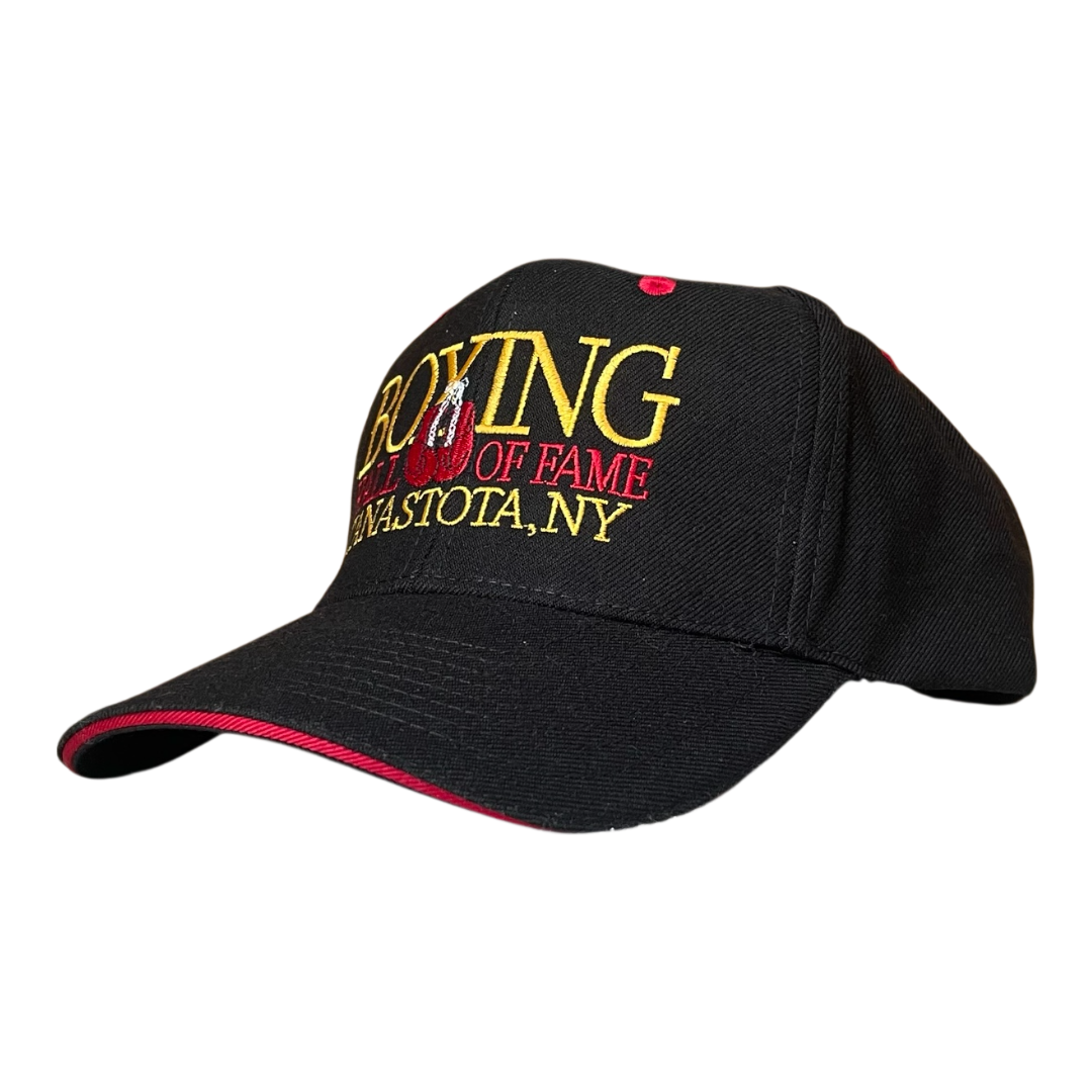 Vintage boxing hall of fame cap black unisex adult