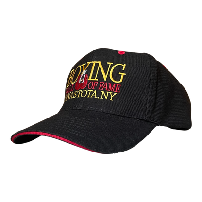 Vintage boxing hall of fame cap black unisex adult