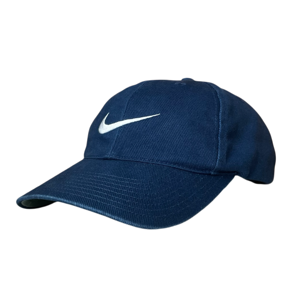 Vintage nike swoosh logo cap adult unisex blue one size