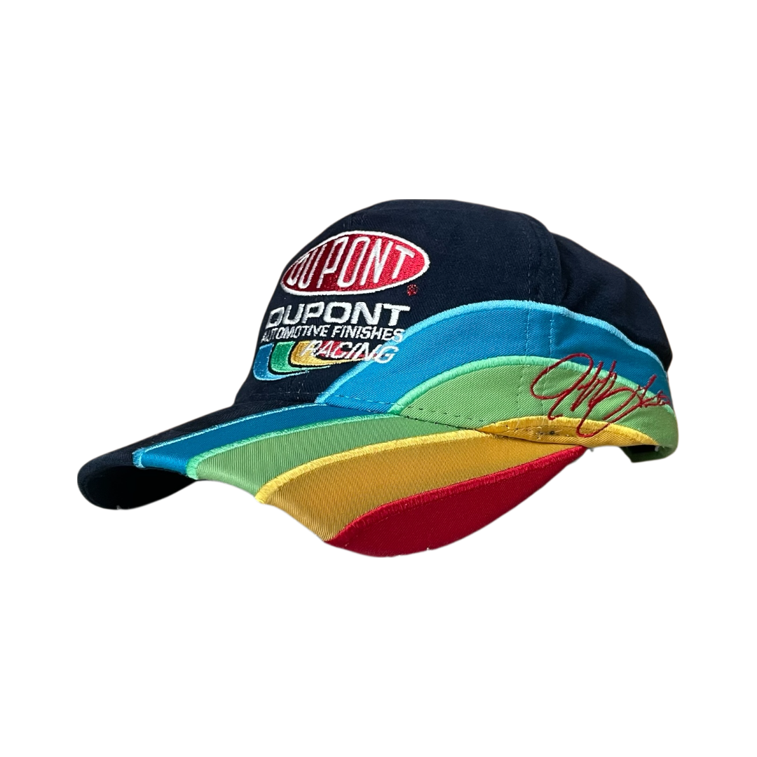 vingage dupont racing cap blue multicolor