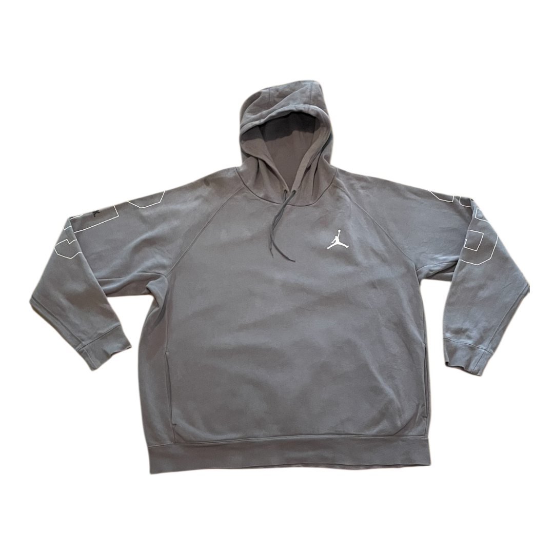 Air jordan logo hoodie grey xxl