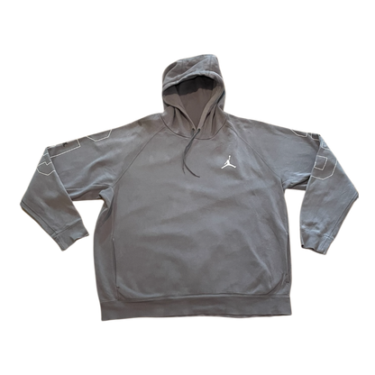 Air jordan logo hoodie grey xxl