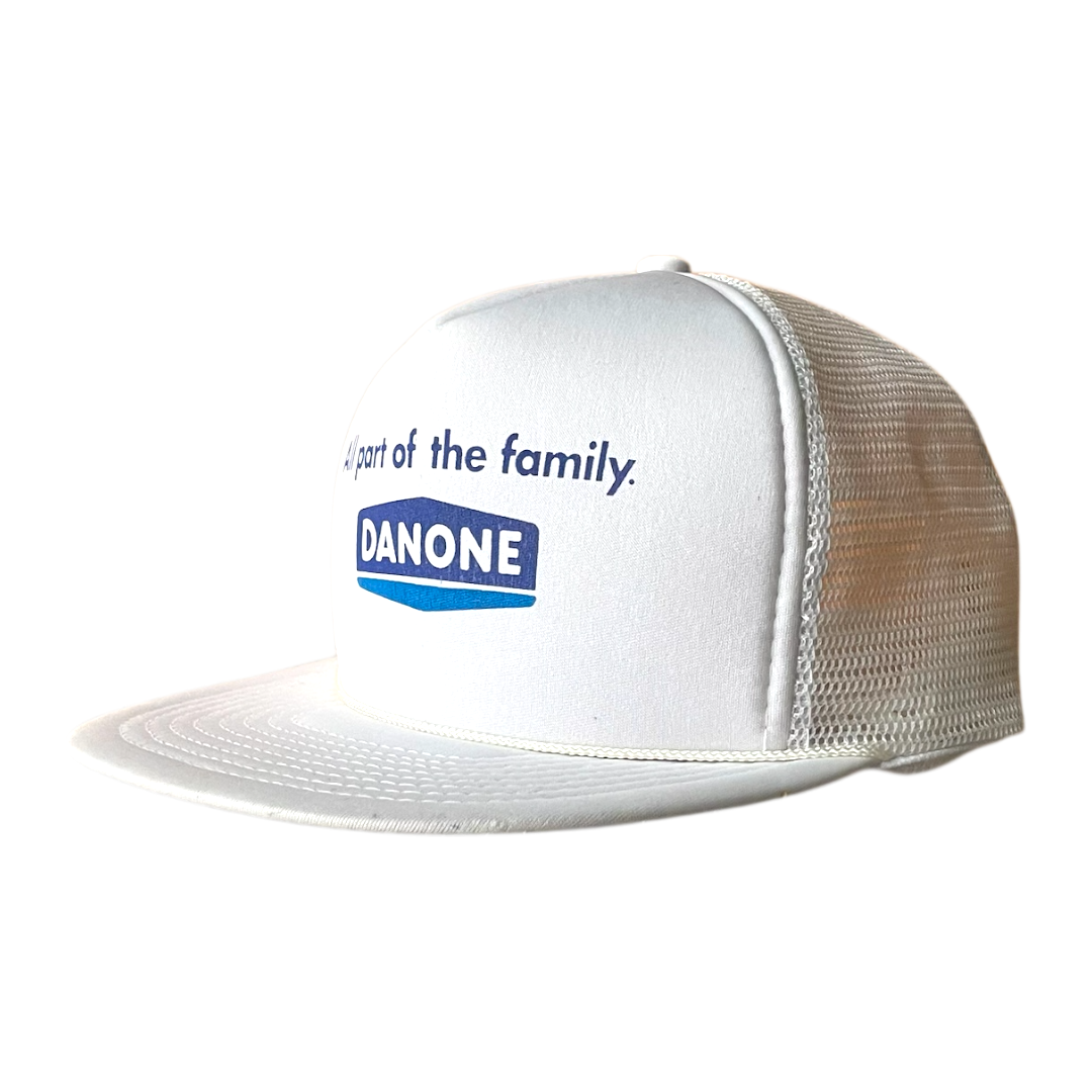 Vintage danone trucker cap white