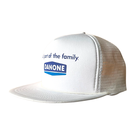 Vintage danone trucker cap white