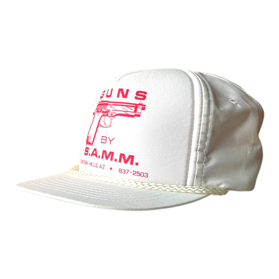 Vintage guns by samm trucker cap white