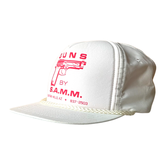Vintage guns by samm trucker cap white