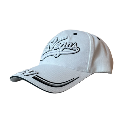 Vintage Las vages LV logo cap white