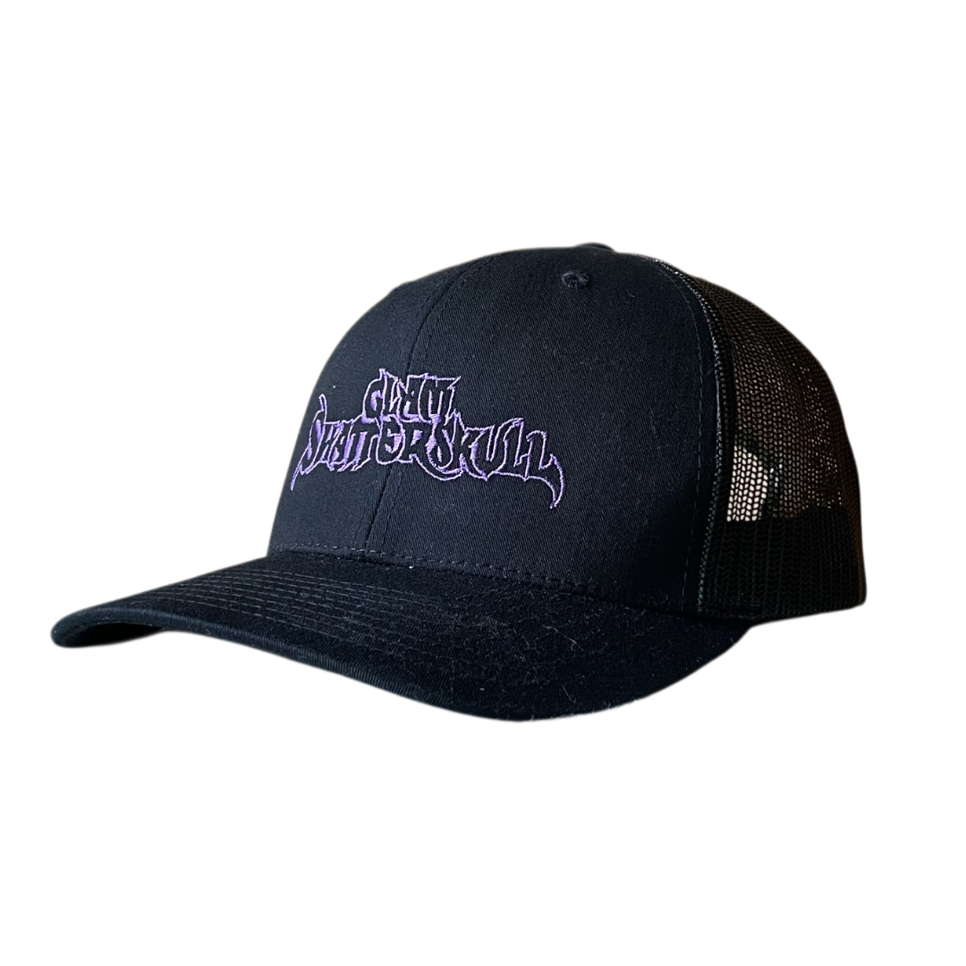 Vintage glam shatterskull trucker cap black