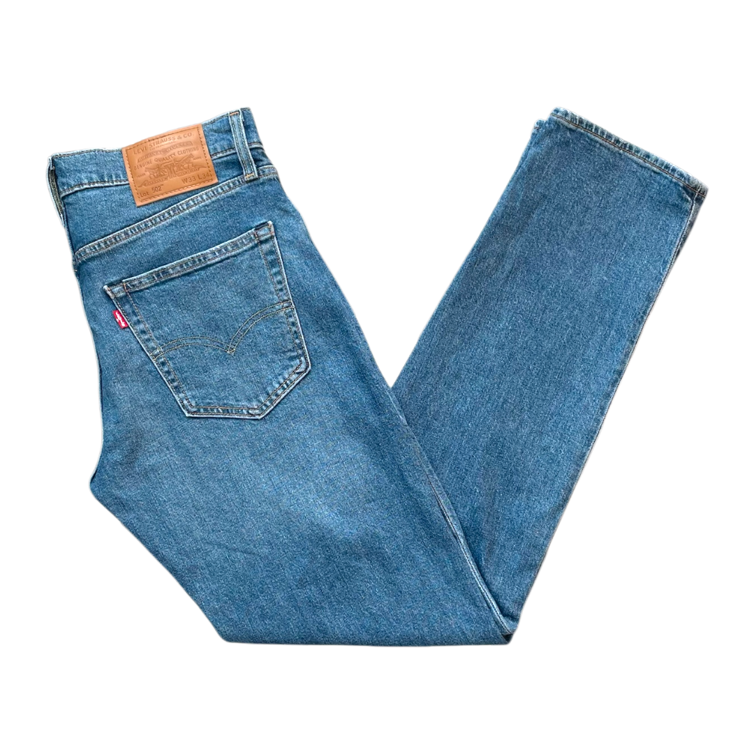 Levis 502 stomewash blue 33x34