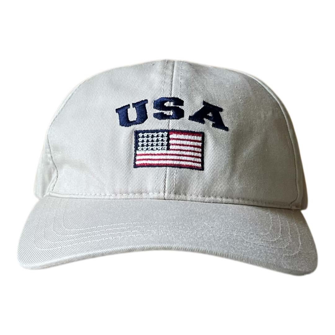 USA flag logo cap