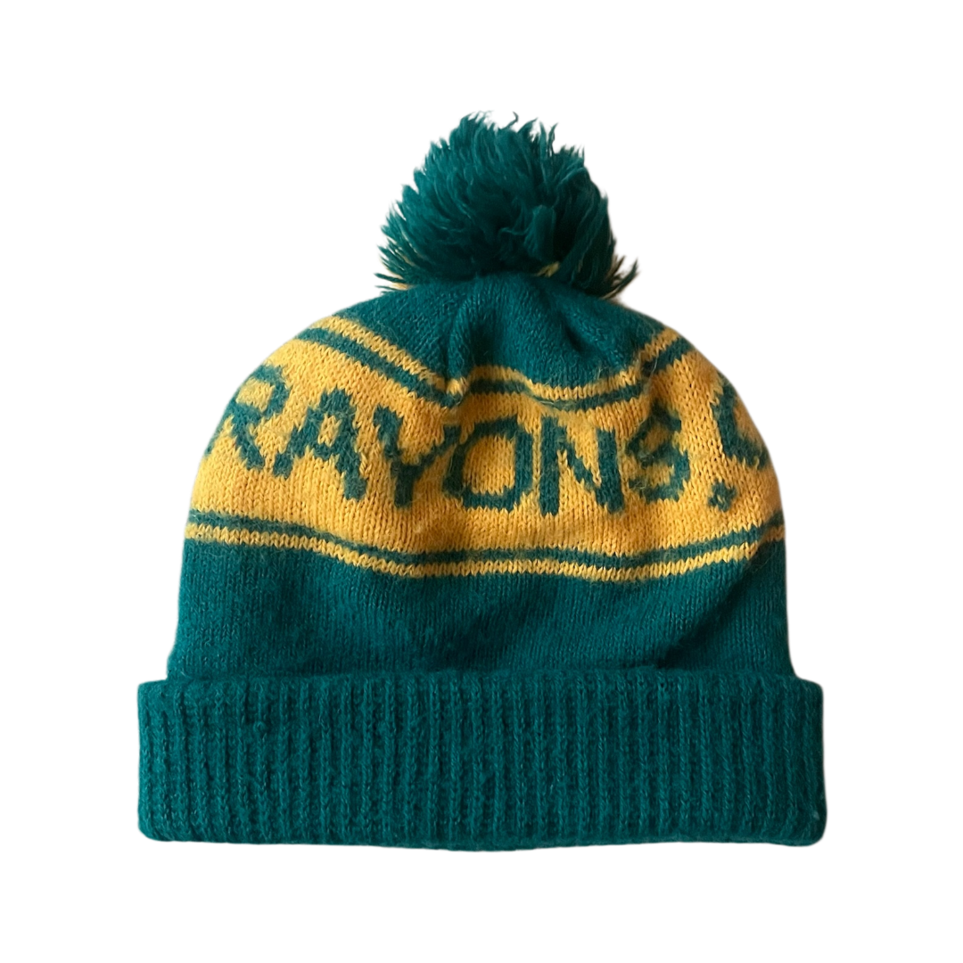 Vintage crayola crayons beanie green