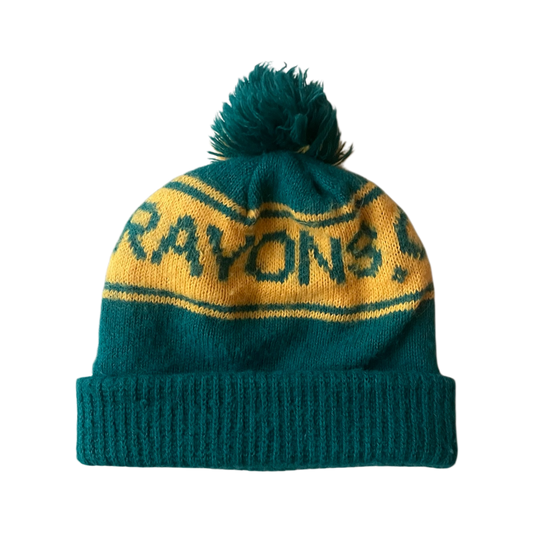 Vintage crayola crayons beanie green