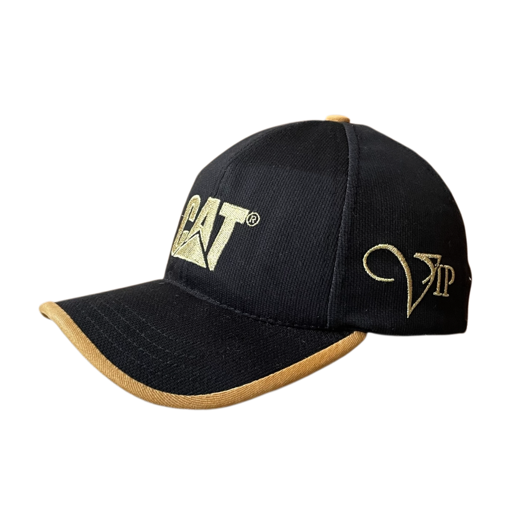 Vintage CAT Vip cap black-gold