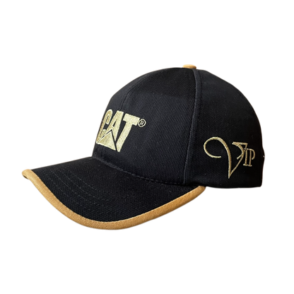 Vintage CAT Vip cap black-gold
