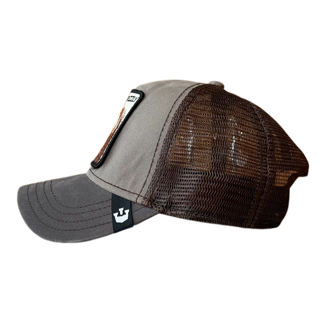 grizzly trucker cap