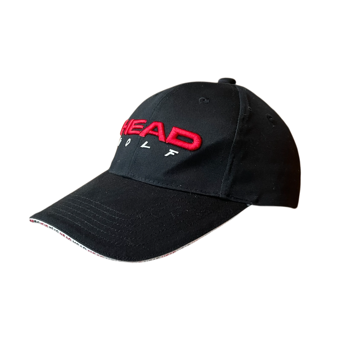 Vintage head golf cap black