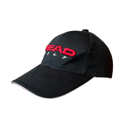 Vintage head golf cap black