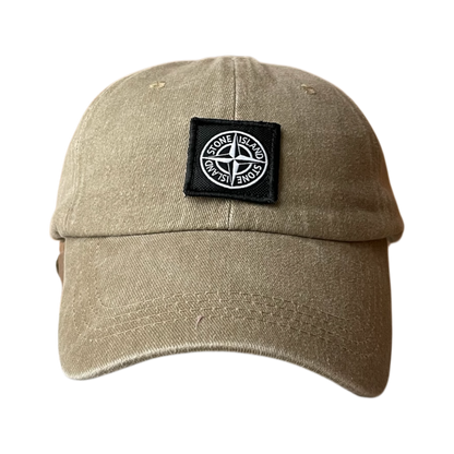Stone island patch logo cap