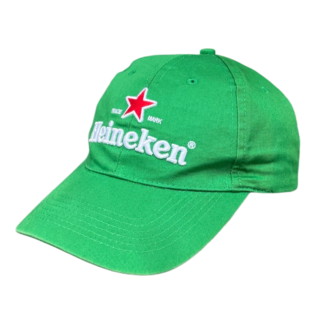 Vintage Heineken logo velcro cap green