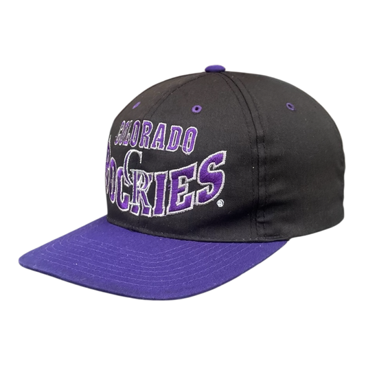 Vintage colorado rockets cap black/purple