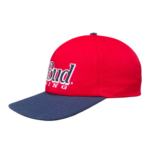 Vintage Budweiser Bud racing cap red/blue
