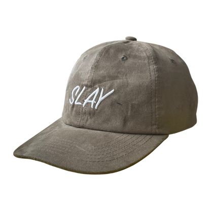 Vintage slay logo cap brown