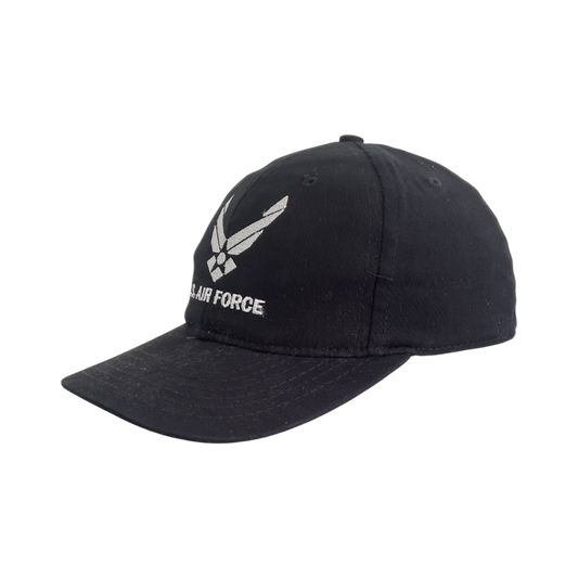 Vintage US airforce logo fitted cap black