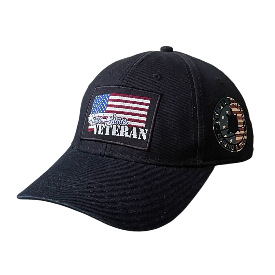 Vintage United States veterans 6 panel black